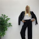 pantalone in tessuto modello balloon point